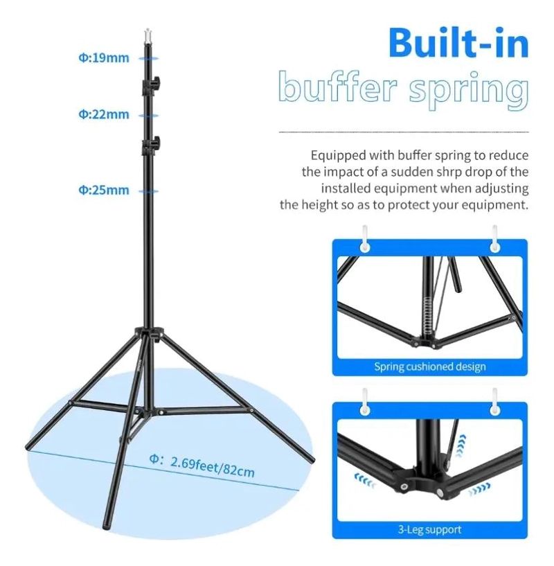 TRIPODE AJUSTABLE PARA FOTOGRAFIA DE 92 A 200 CM - 4