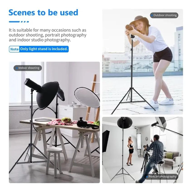 TRIPODE AJUSTABLE PARA FOTOGRAFIA DE 92 A 200 CM - 5