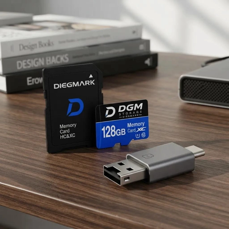 KIT DE LECTOR DE MEMORIA Y TARJETA MICRO SDXC DE 128GB - 5