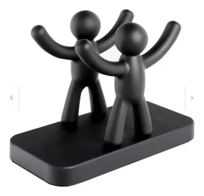 SOPORTE PARA TOALLA DE PAPEL Y SERVILLETERO NEGRO - 2