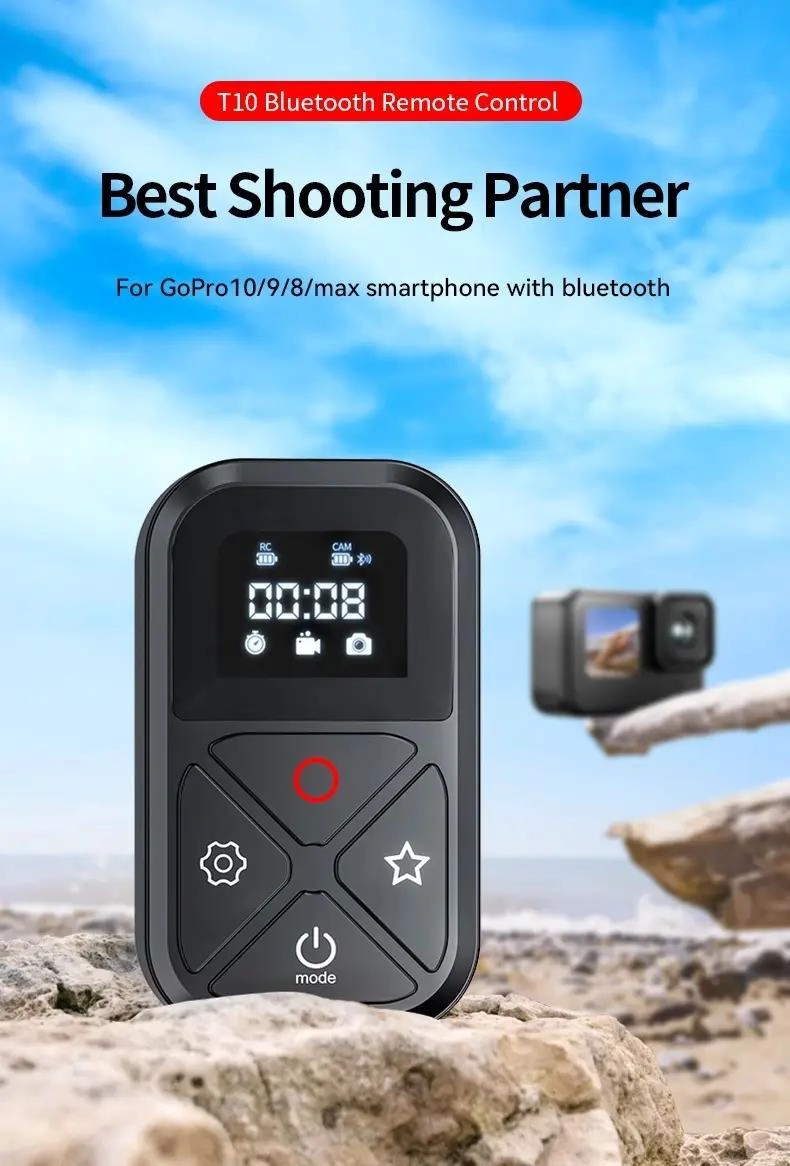 CONTROL REMOTO BLUETOOTH PARA CAMARAS Y SMARTPHONES HASTA 80M - 10