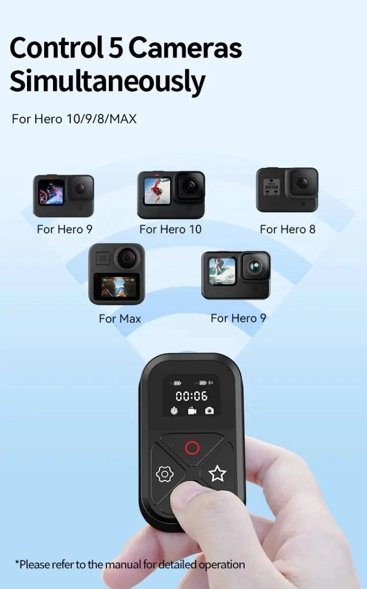 CONTROL REMOTO BLUETOOTH PARA CAMARAS Y SMARTPHONES HASTA 80M - 4