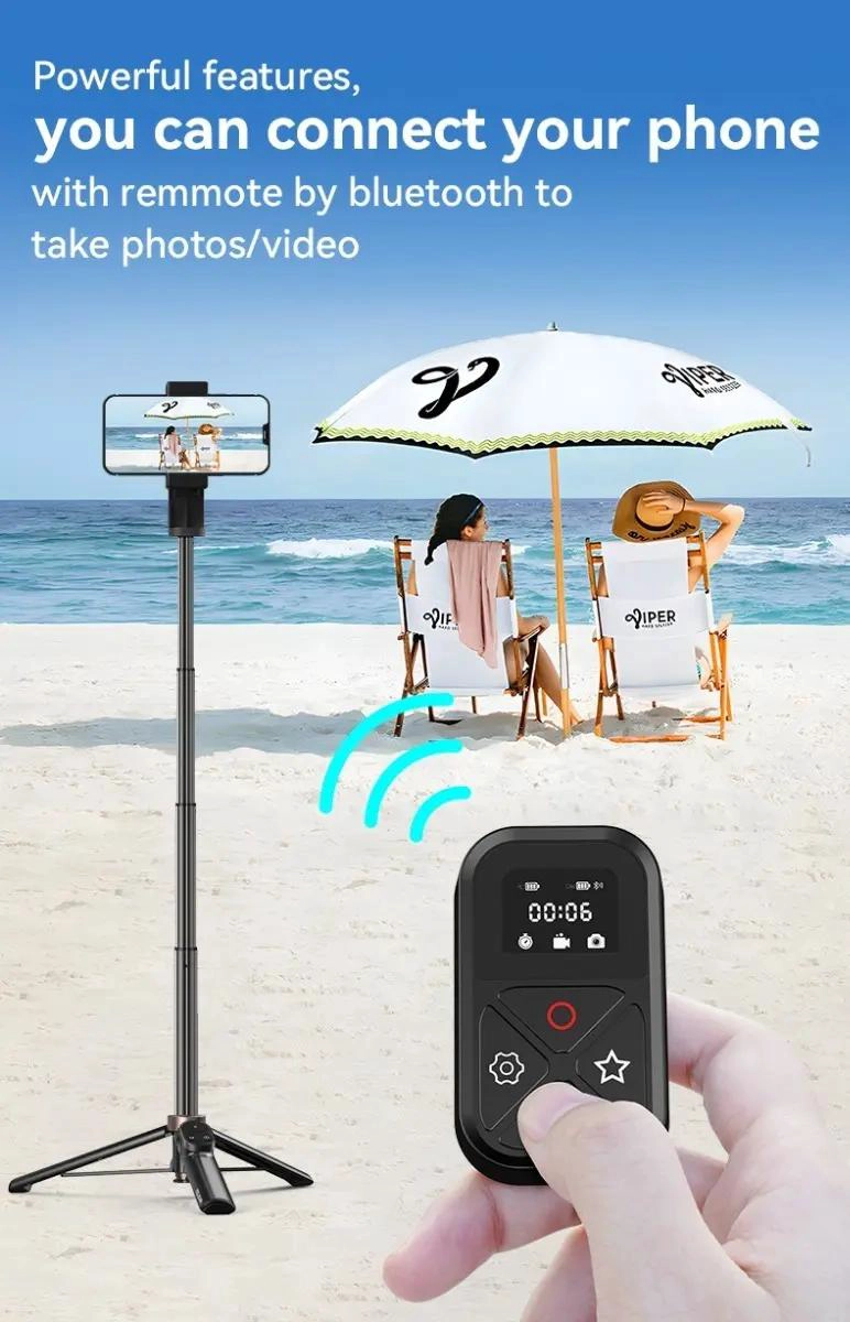 CONTROL REMOTO BLUETOOTH PARA CAMARAS Y SMARTPHONES HASTA 80M - 5