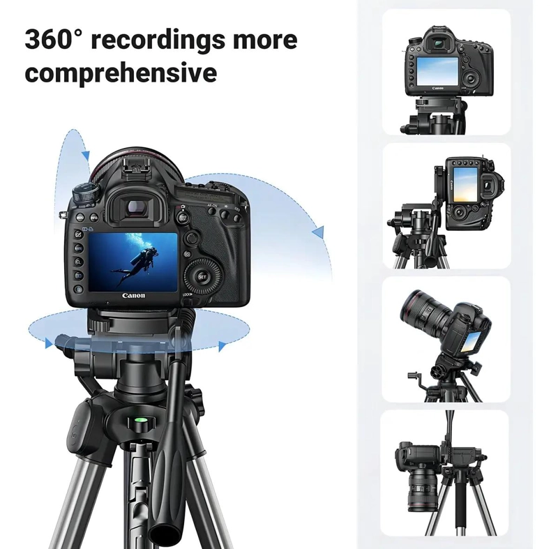 TRIPODE PROFESIONAL 1.75 METROS PARA CAMARA Y CELULAR - 1