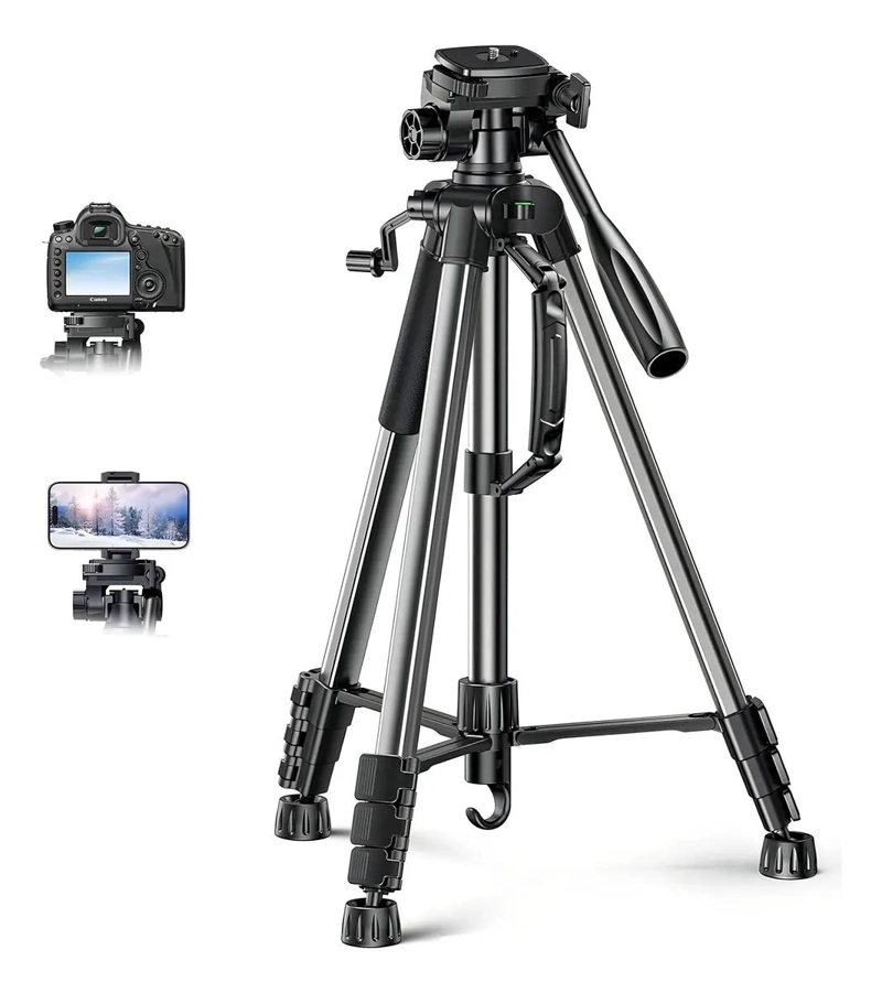 TRIPODE PROFESIONAL 1.75 METROS PARA CAMARA Y CELULAR - 2