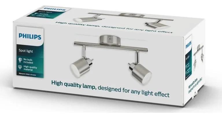 BARRA LED MERANTI 2 LUCES METAL BLANCO PARA ILUMINACION - 4