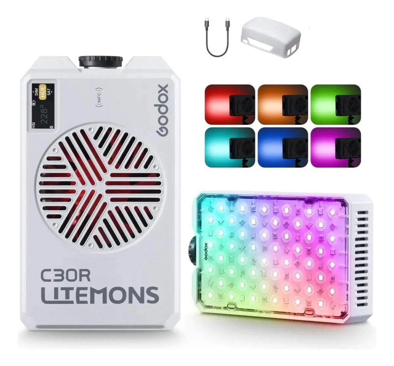 FOCO LED PORTATIL RGB CON EFECTOS DE ILUMINACION - 1