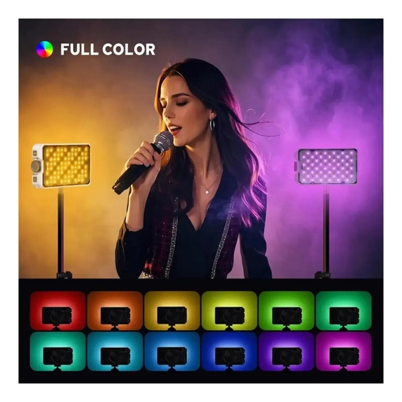 FOCO LED PORTATIL RGB CON EFECTOS DE ILUMINACION - 4
