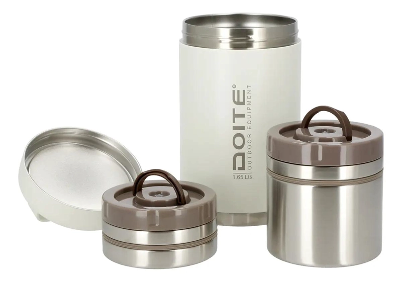 TERMO DE ALIMENTOS CON CONTENEDORES DE ACERO INOXIDABLE 1.65 L - 4