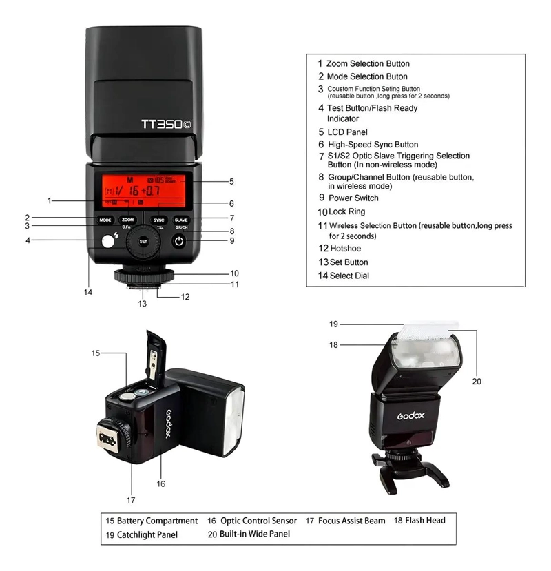 FLASH COMPACTO PARA CANON CON CONTROL INALAMBRICO Y ALTA VELOCIDAD - 9