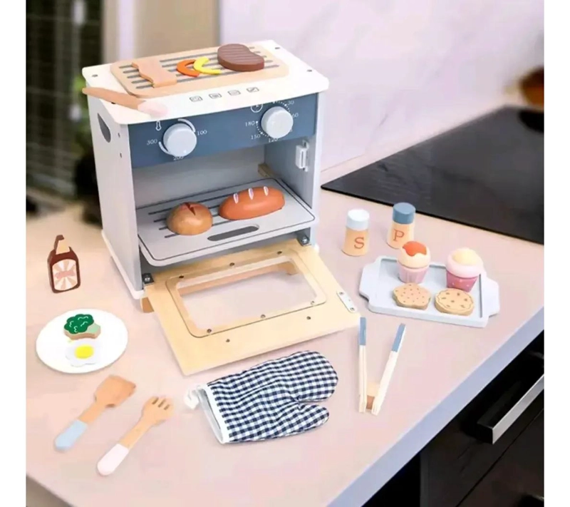 HORNO DE MADERA PARA NIÑOS IDEAL PARA JUGAR A COCINAR - 5