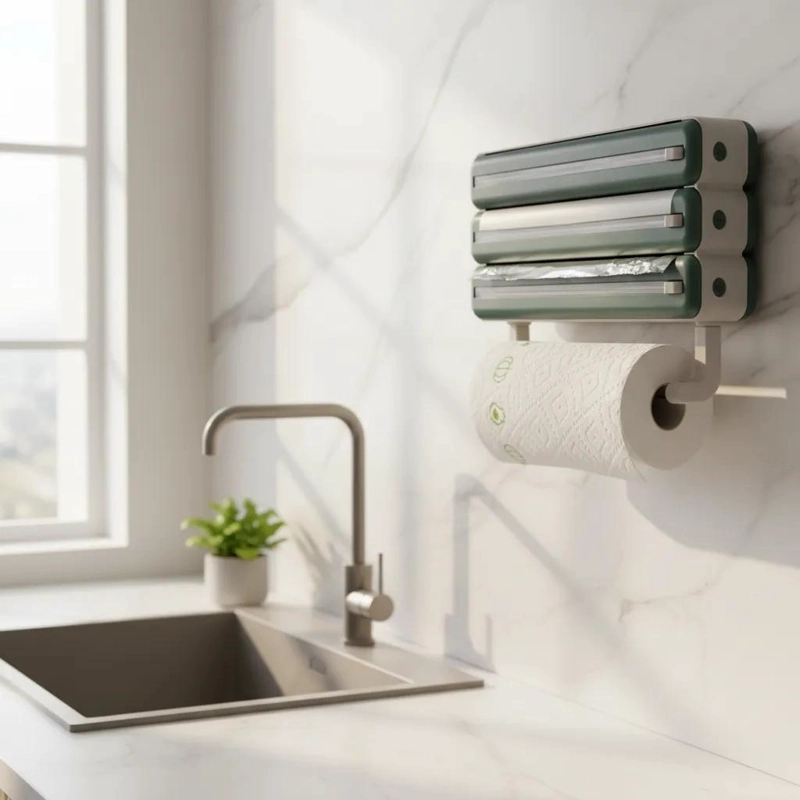 PORTAROLLO MULTIFUNCIONAL PARA FILM Y PAPEL DE COCINA - 2