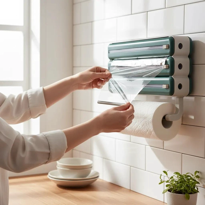 PORTAROLLO MULTIFUNCIONAL PARA FILM Y PAPEL DE COCINA - 3