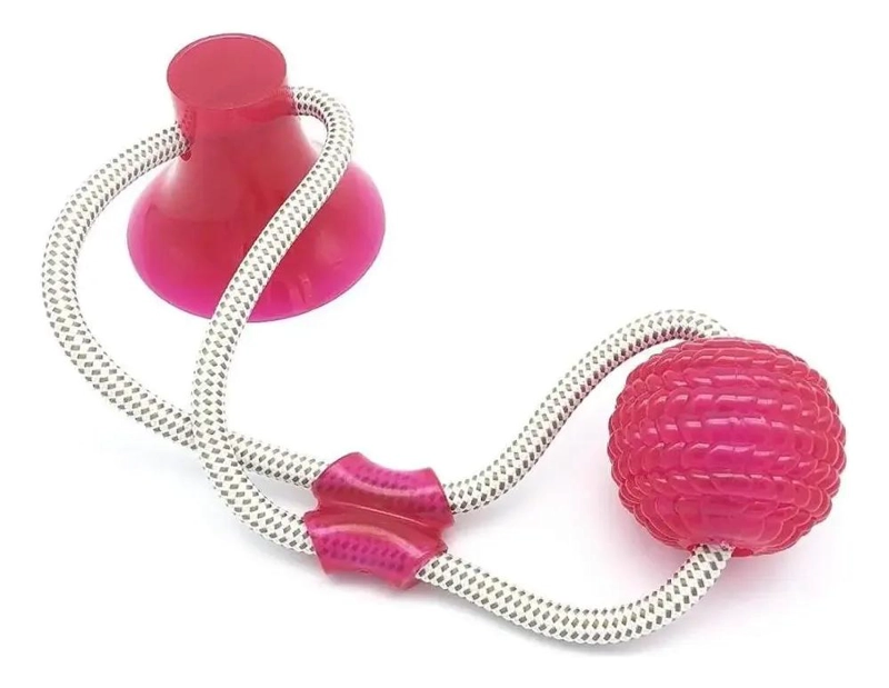JUGUETE MULTIFUNCIONAL PARA MASCOTAS CON VENTOSA Y PELOTA - 1