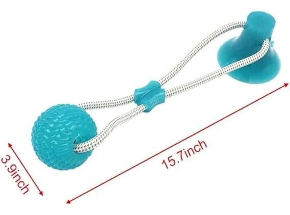 JUGUETE MULTIFUNCIONAL PARA MASCOTAS CON VENTOSA Y PELOTA - 7