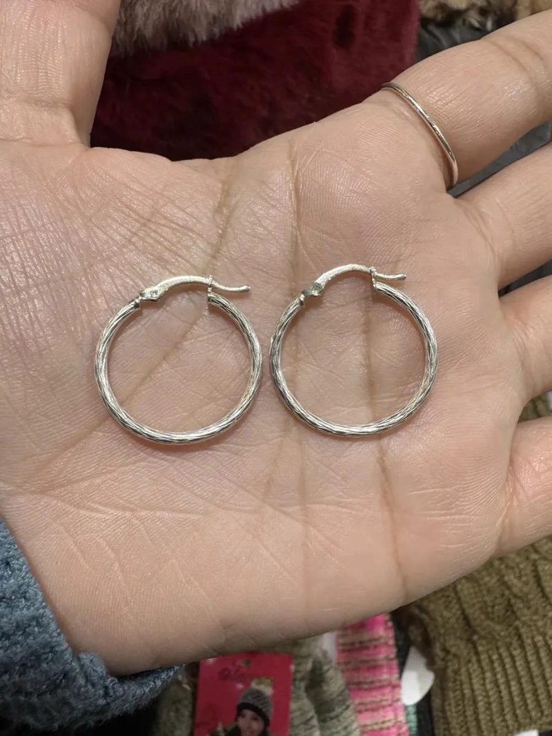 AROS DE ARGOLLA LABRADOS EN PLATA DE LEY 925 - 5