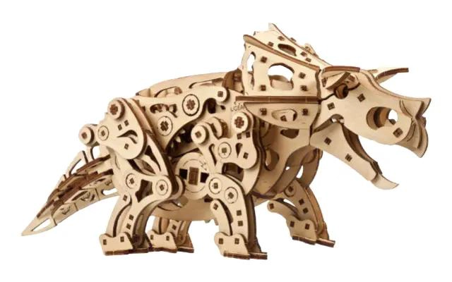 MAQUETA DINAMICA DE TRICERATOPS EN MADERA PARA ARMAR - 1