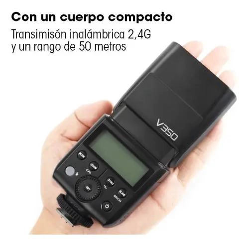 FLASH COMPACTO PARA CAMARAS FUJIFILM CON BATERIA RECARGABLE - 7