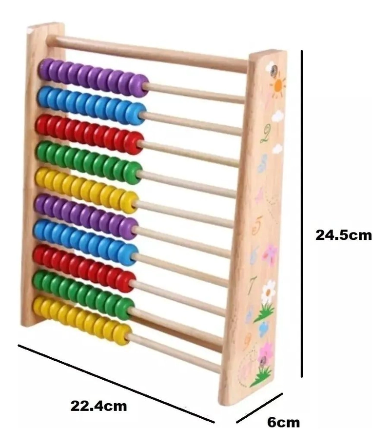 SET EDUCATIVO ABACO Y JUEGO DE PESCA PARA NIÑOS - 4