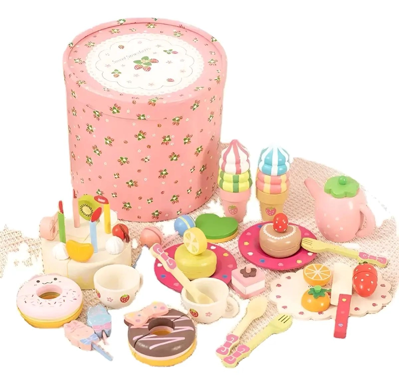 JUEGO DIDACTICO DE COCINA EN MADERA PARA NIÑOS - 1