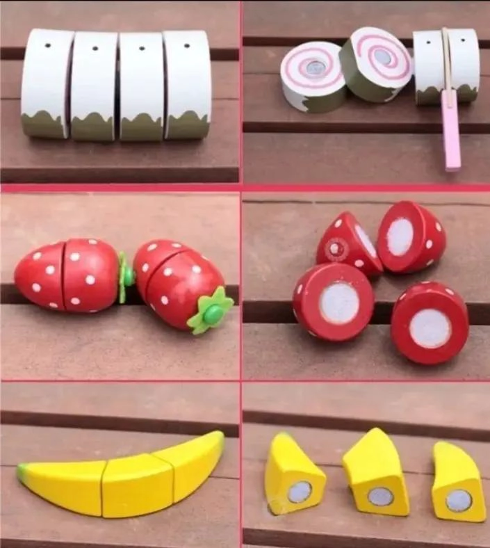 JUEGO DIDACTICO DE MADERA CON FRUTAS Y CAFETERA 41 PIEZAS - 6