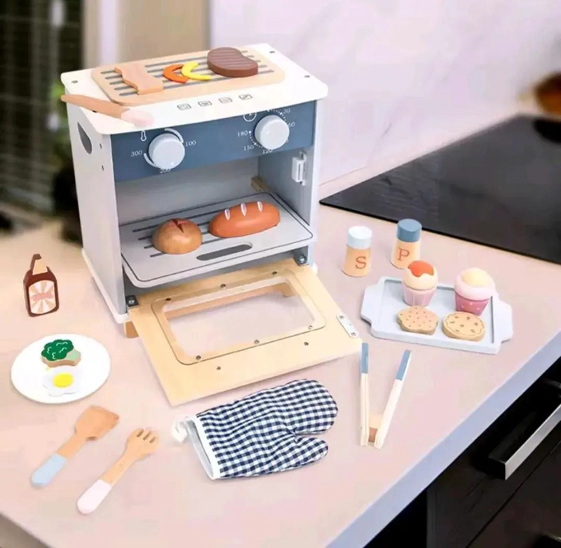 HORNO ASADOR DE MADERA PARA JUGAR Y APRENDER - 3