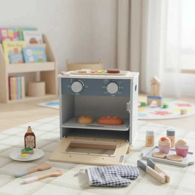 HORNO ASADOR DE MADERA PARA JUGAR Y APRENDER - 5