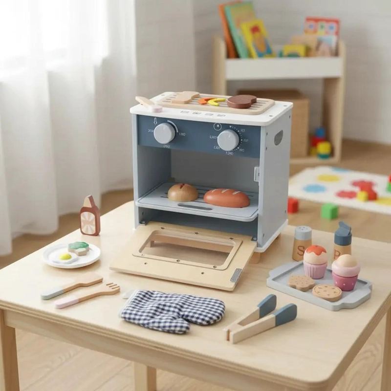 HORNO ASADOR DE MADERA PARA JUGAR Y APRENDER - 6