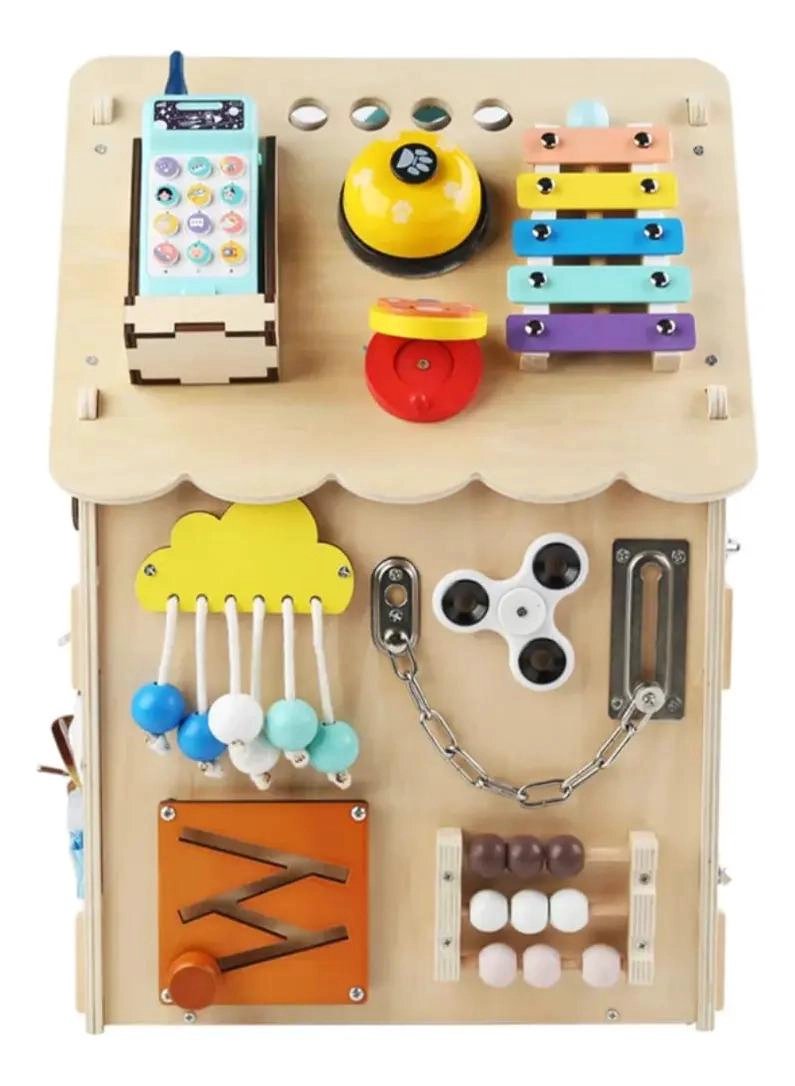 CASA DE ACTIVIDADES MONTESSORI EN MADERA PARA NIÑOS - 3