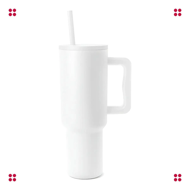 VASO TE RMICO 1180ML CON BOMBILLA IDEAL PARA BEBIDAS FRIAS Y CALIENTES - 1