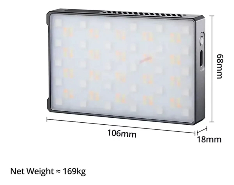 PANEL DE LUZ LED RGBWW COMPACTO Y CREATIVO - 3