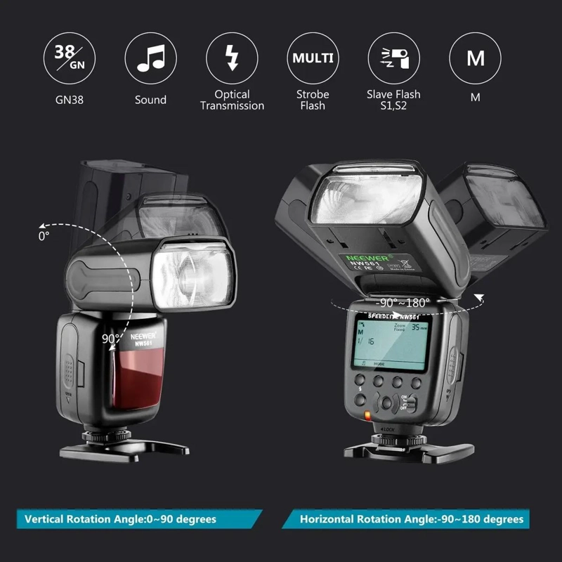 FLASH SPEEDLITE PARA CAMARAS DSLR Y SIN ESPEJO CON PANTALLA LCD - 2