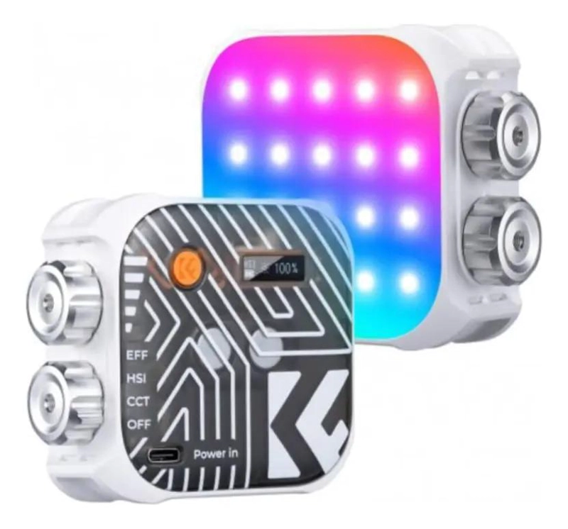 FOCO LED RGB PORTATIL CON EFECTOS DE LUZ Y BATERIA RECARGABLE - 1
