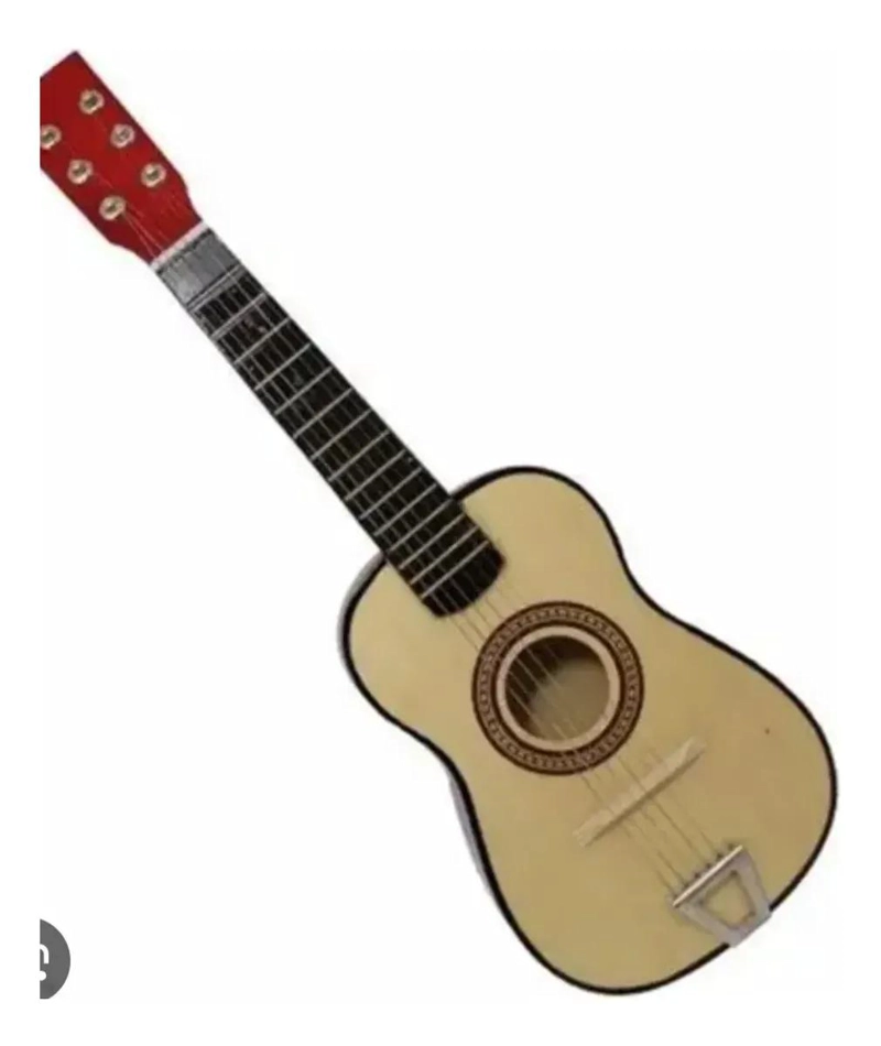 GUITARRA DE MADERA INFANTIL PARA APRENDER MUSICA - 1