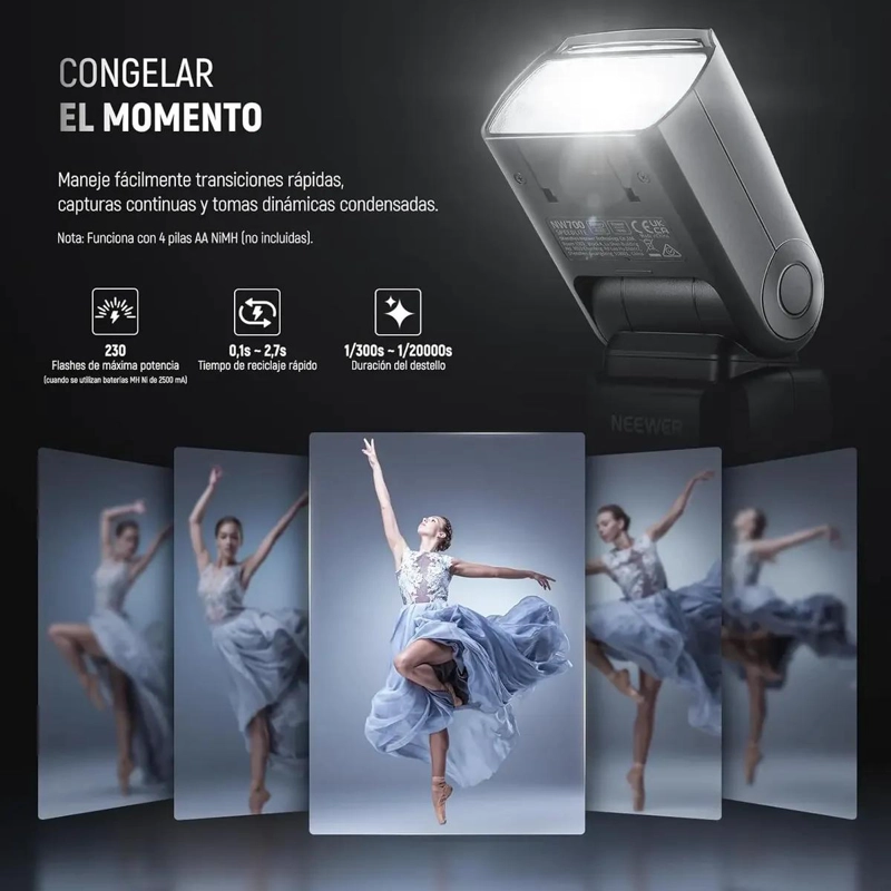 FLASH SPEEDLITE TTL PROFESIONAL CON SINCRONIZACION ALTA VELOCIDAD PARA CAMARAS - 2