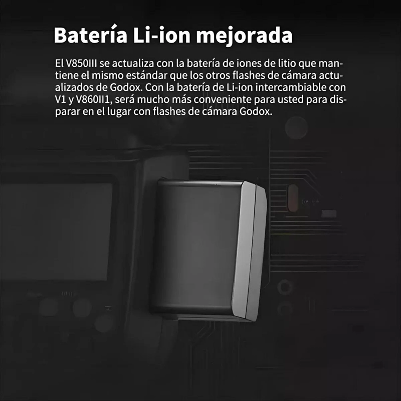 FLASH PARA CAMARA CON BATERIA DE IONES DE LITIO Y CONTROL INALAMBRICO - 10