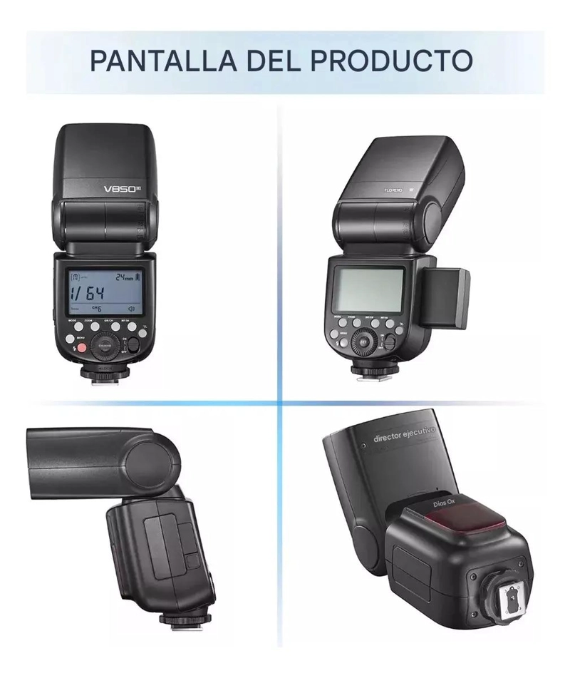 FLASH PARA CAMARA CON BATERIA DE IONES DE LITIO Y CONTROL INALAMBRICO - 5