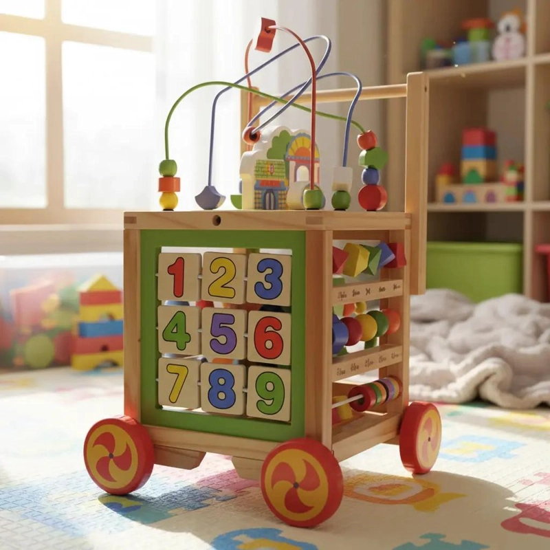 CARRITO DE ARRASTRE LABERINTO PARA ESTIMULACION TEMPRANA - 3