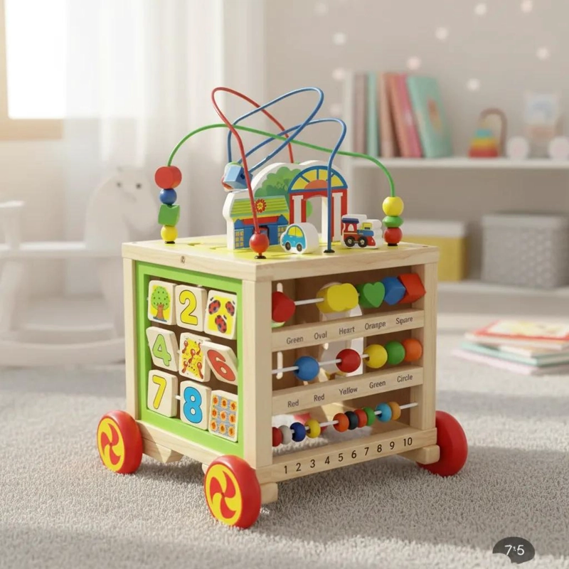 CARRITO DE ARRASTRE LABERINTO PARA ESTIMULACION TEMPRANA - 4
