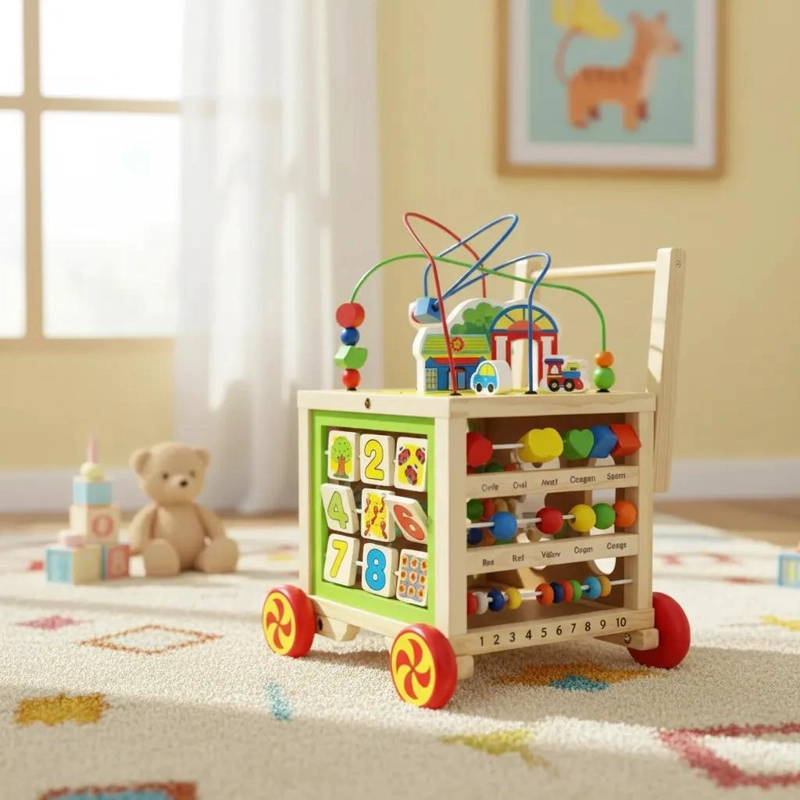 CARRITO DE ARRASTRE LABERINTO PARA ESTIMULACION TEMPRANA - 5