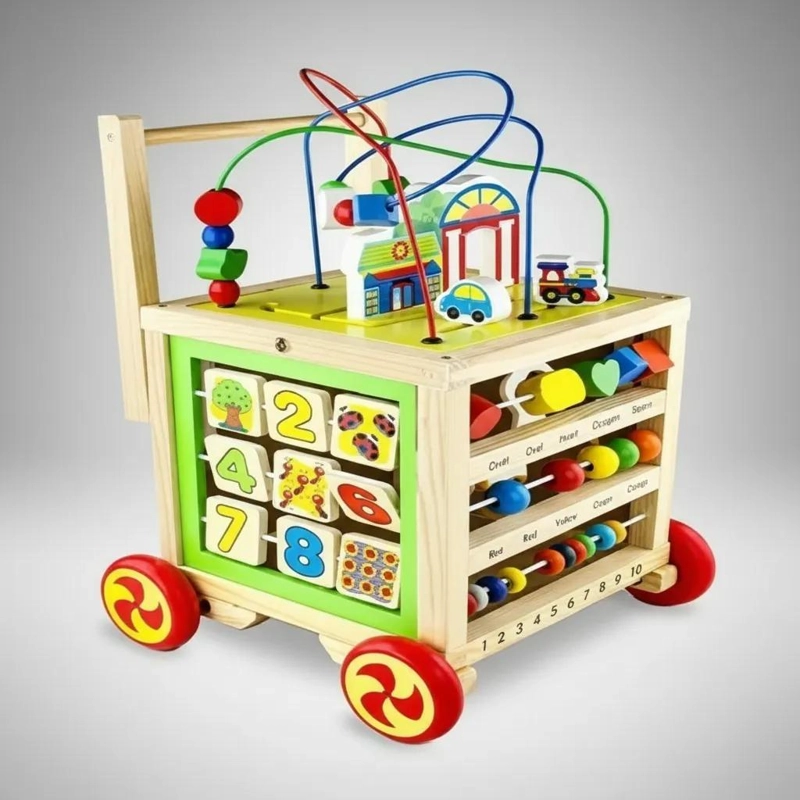 CARRITO DE ARRASTRE LABERINTO PARA ESTIMULACION TEMPRANA - 7