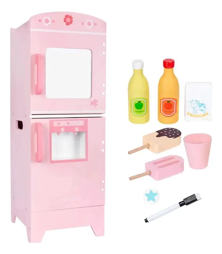 REFRIGERADOR DIDACTICO DE MADERA PARA JUEGO INFANTIL - 2