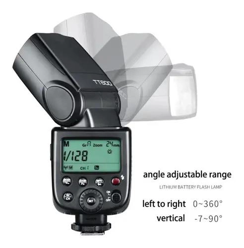 FLASH MANUAL GODOX TT600 CON HSS Y TRANSMISOR 2.4 GHZ - 3