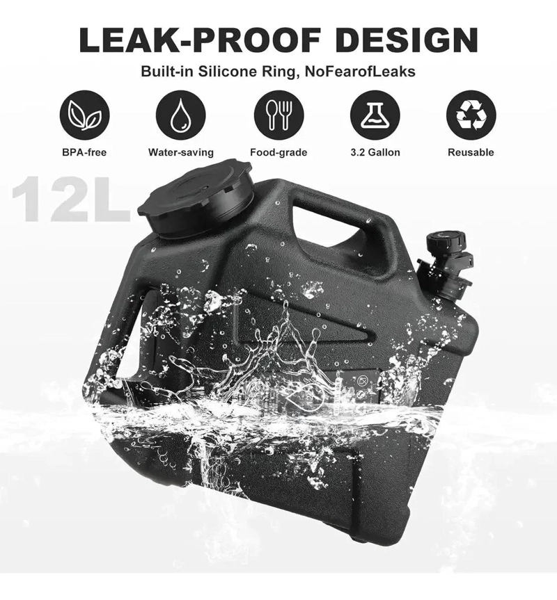 CUBO CONTENEDOR DE AGUA PORTATIL 12 LITROS PARA CAMPING - 3