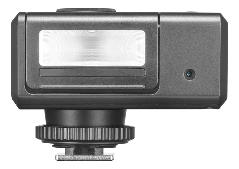 MINI FLASH COMPACTO CON BATERIA RECARGABLE Y CABEZAL AJUSTABLE - 2