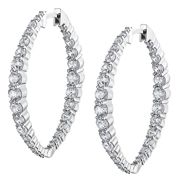 AROS DE PLATA 925 PARA MUJER CON DISEÑO ELEGANTE - 1