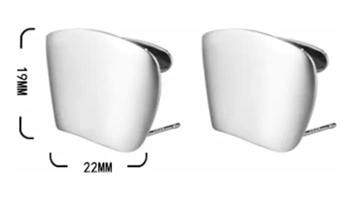 PENDIENTES GEOME TRICOS DE PLATA S925 PARA MUJER - 4