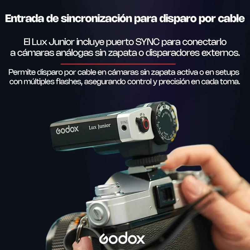 FLASH COMPACTO RETRO MANUAL PARA FOTOGRAFIA ANALOGICA - 6