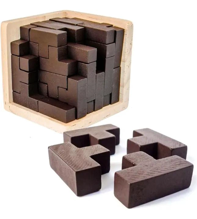 ROMPECABEZAS 3D DE MADERA ATRACTIVO PARA DESAFIAR TU MENTE - 1