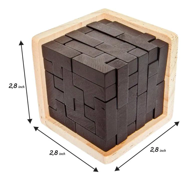 ROMPECABEZAS 3D DE MADERA ATRACTIVO PARA DESAFIAR TU MENTE - 4